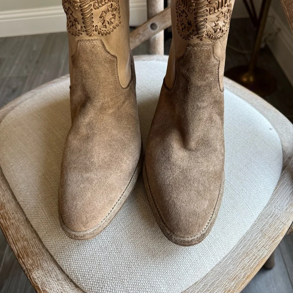 Free People Marco Delli Boho Butterfly Western Boots - Picture 5 of 16